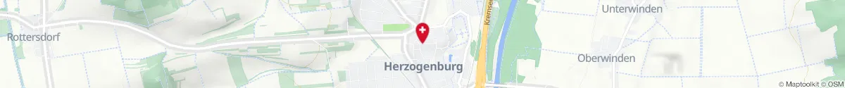 Kartendarstellung des Standorts für Nibelungen-Apotheke in 3130 Herzogenburg